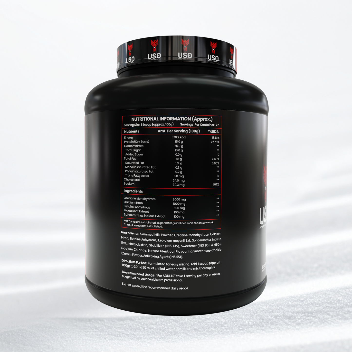 Supermen Mass Gainer Protein Powder - Cookie Cream | Dietary Supplement