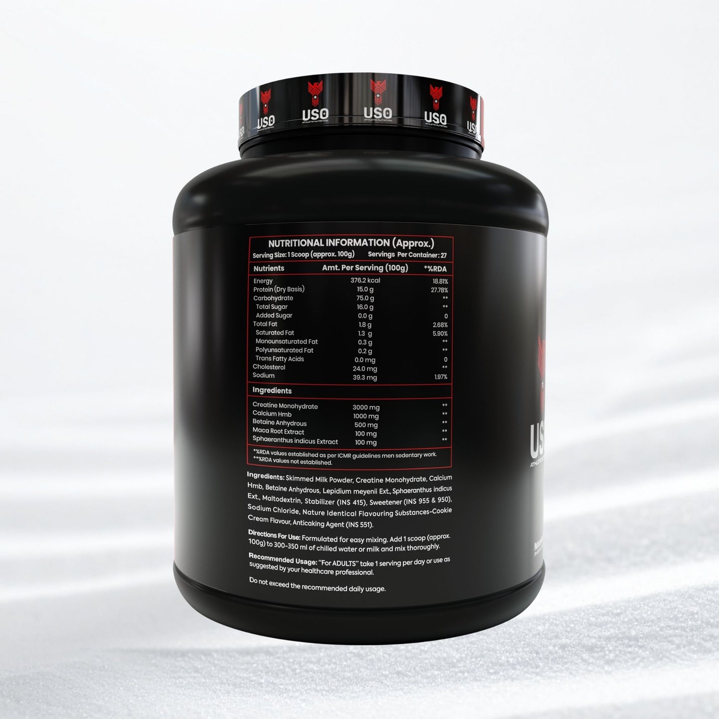 Supermen Mass Gainer Protein Powder - Vanilla | Dietary Supplement