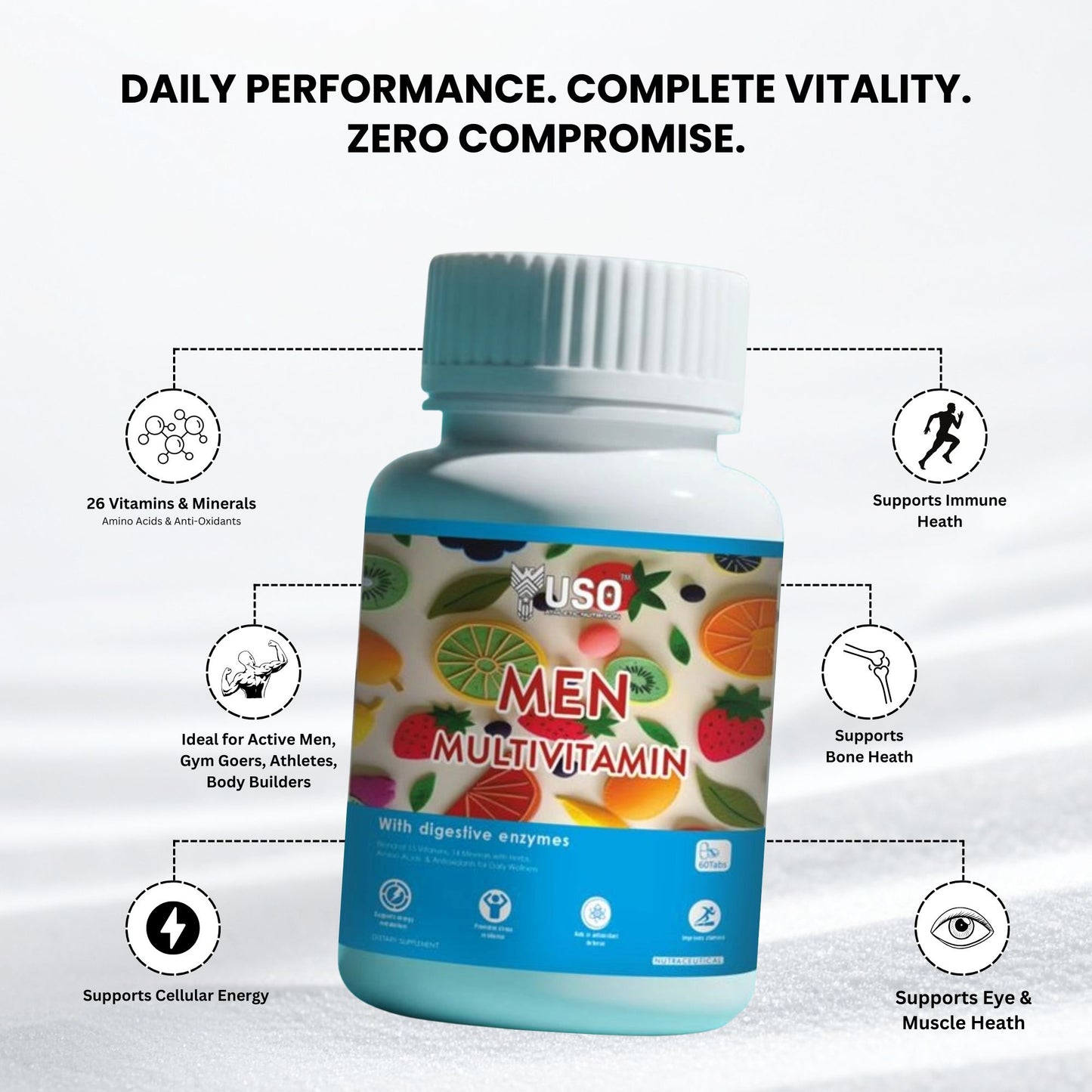 USO Men Multivitamin – Dietary Supplement