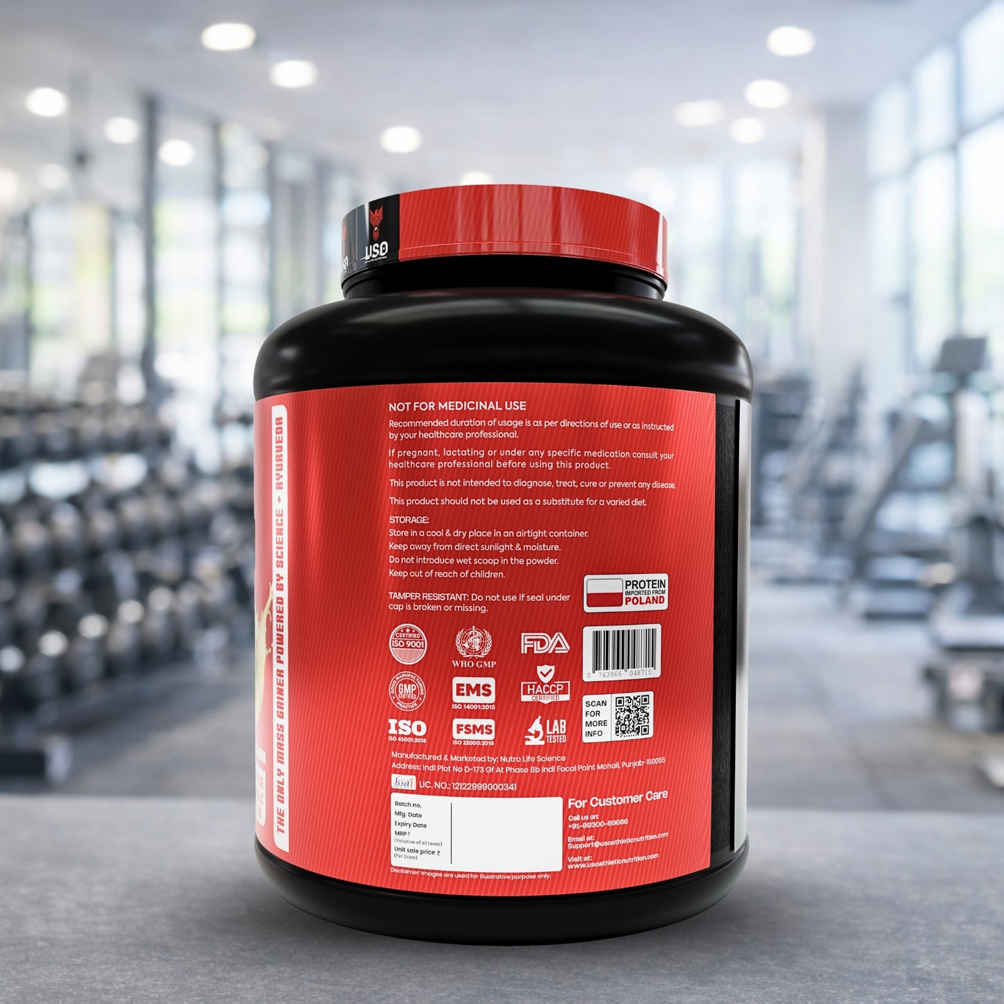 Supermen Mass Gainer Protein Powder - Cookie Cream | Dietary Supplement