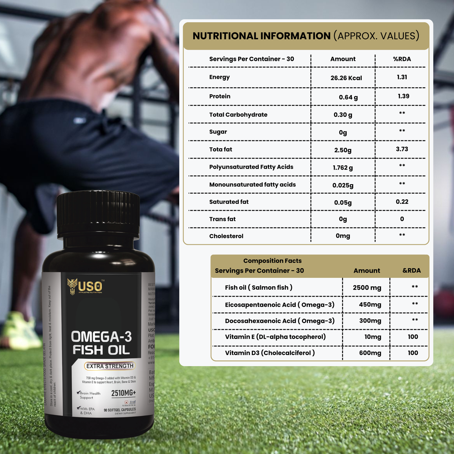 Omega-3 Fish Oil Extra Strength - softgel