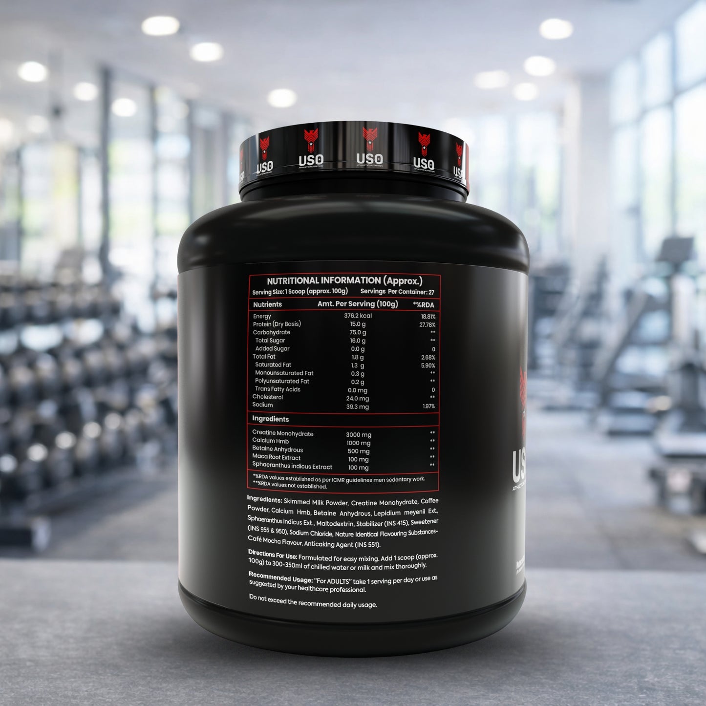 Supermen Mass Gainer Protein Powder – Café Mocha | Dietary Supplement