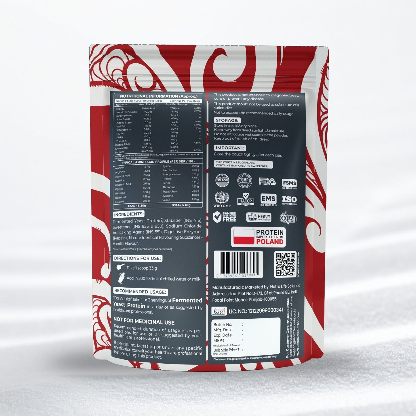 Fermented Yeast Protein - Vanilla