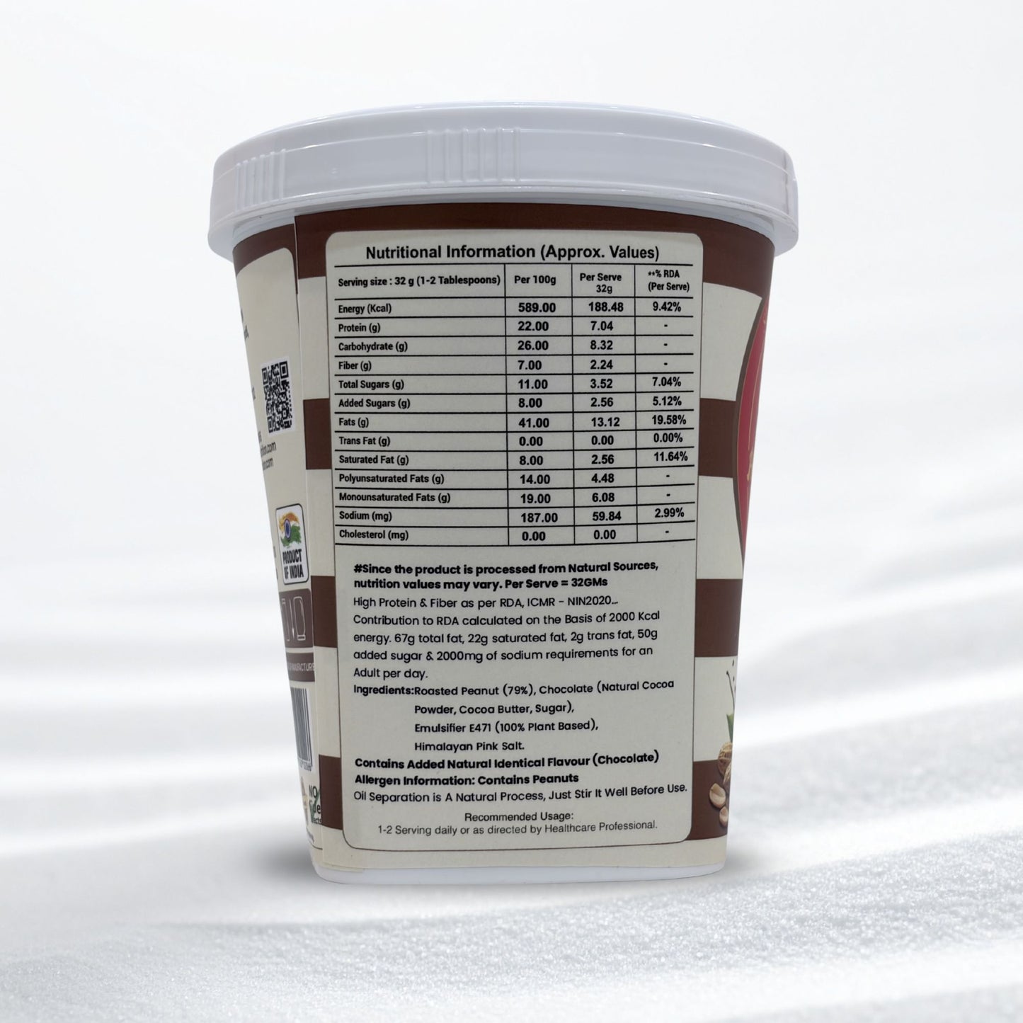 Peanut Butter - Premium Belgian Dark Chocolate