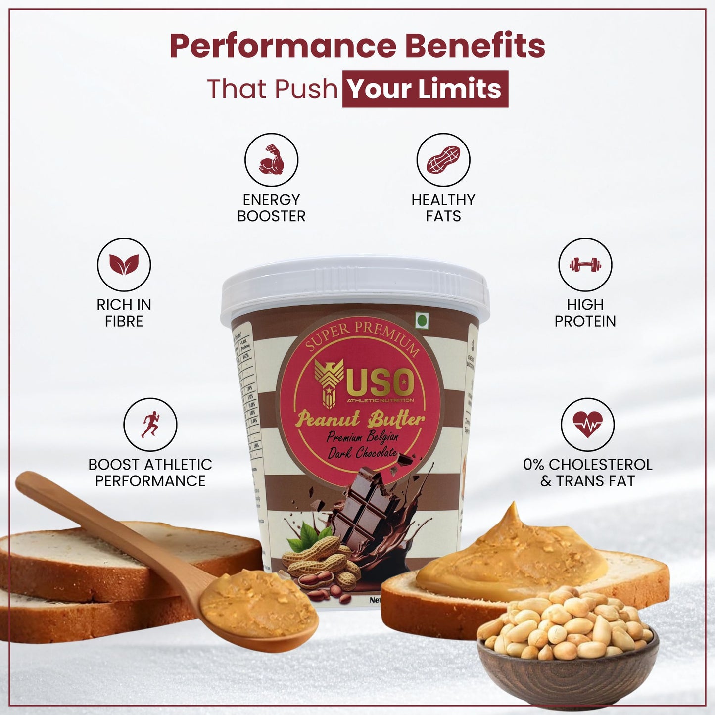 Peanut Butter - Premium Belgian Dark Chocolate