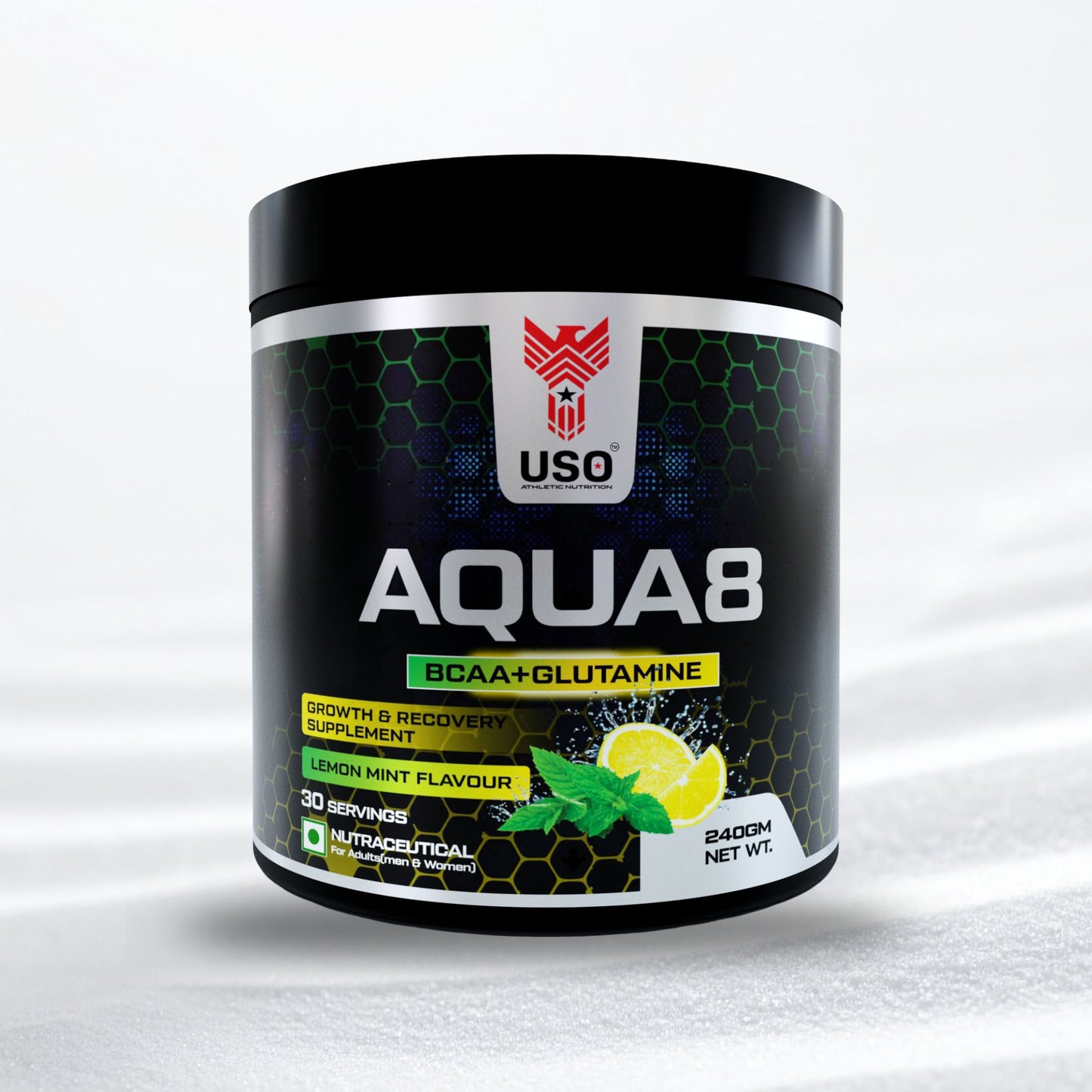 Aqua8 BCAA + Glutamine - Lemon Mint