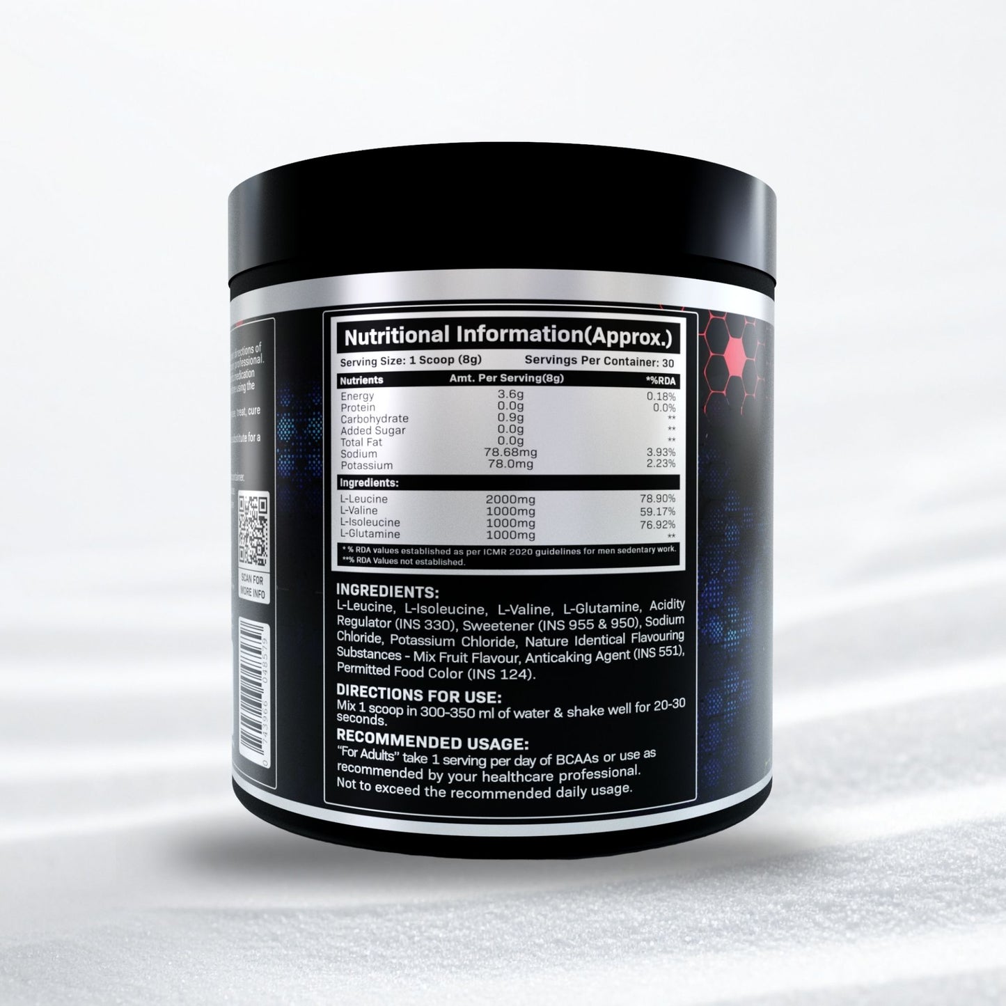 Aqua8 BCAA + Glutamine - Fruit Punch