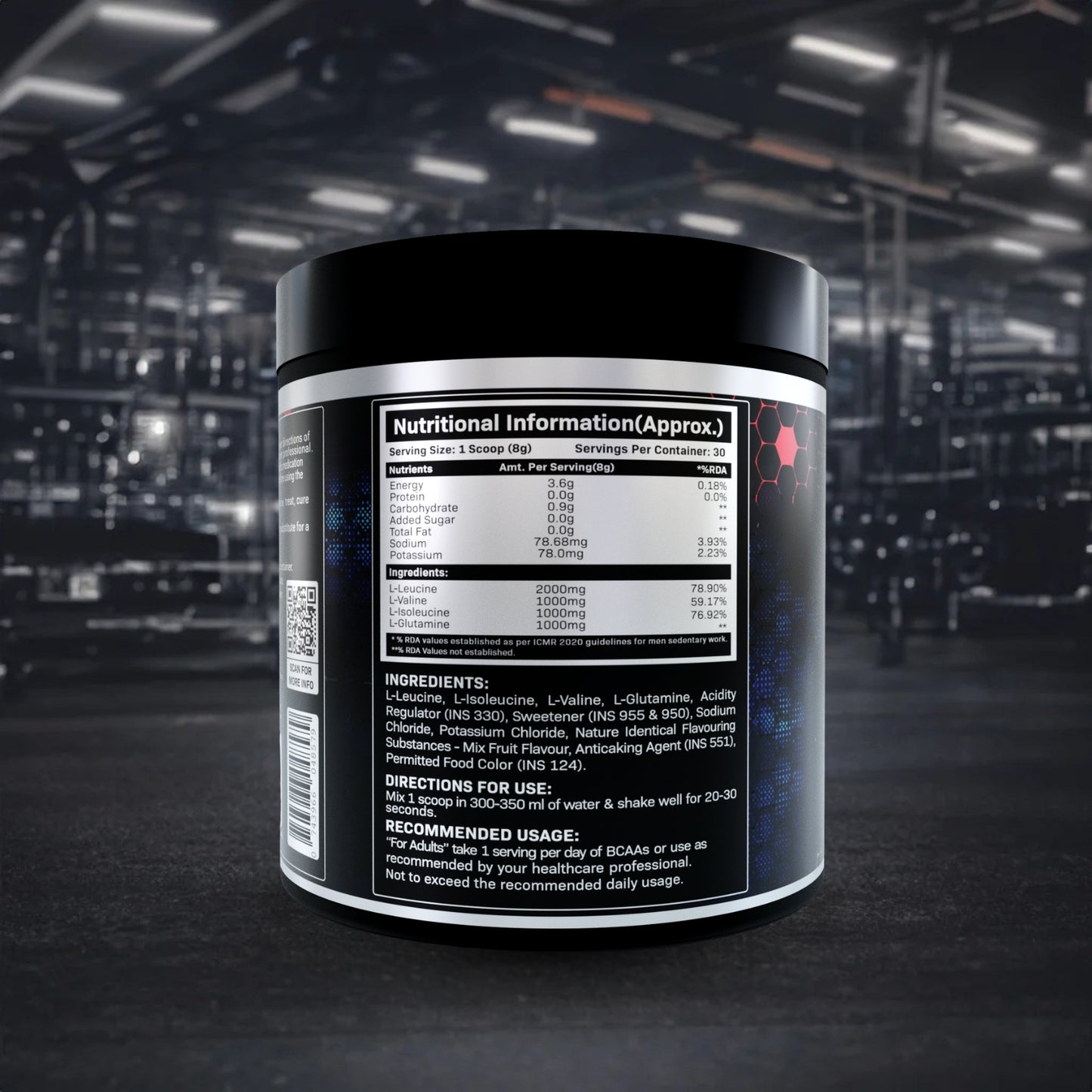 Aqua8 BCAA + Glutamine - Fruit Punch