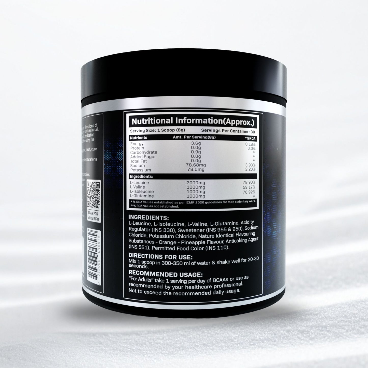 Aqua8 BCAA + Glutamine - Orange Pineapple