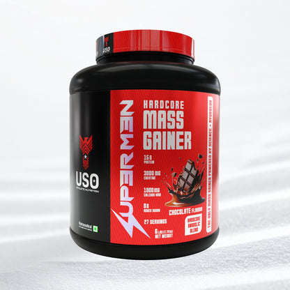 Supermen Mass Gainer Protein Powder - Chocolate | Dietary Supplement