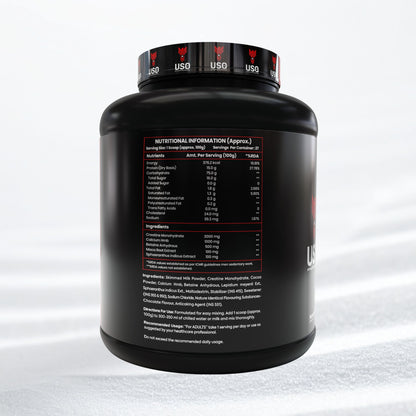 Supermen Mass Gainer Protein Powder - Chocolate | Dietary Supplement