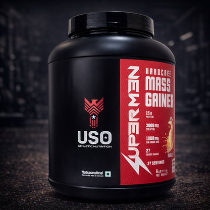 Supermen Mass Gainer Protein Powder - Vanilla | Dietary Supplement