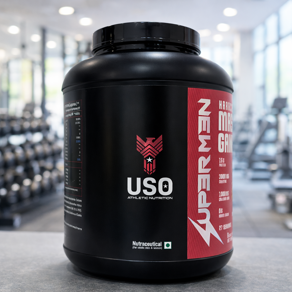 Supermen Mass Gainer Protein Powder – Café Mocha | Dietary Supplement