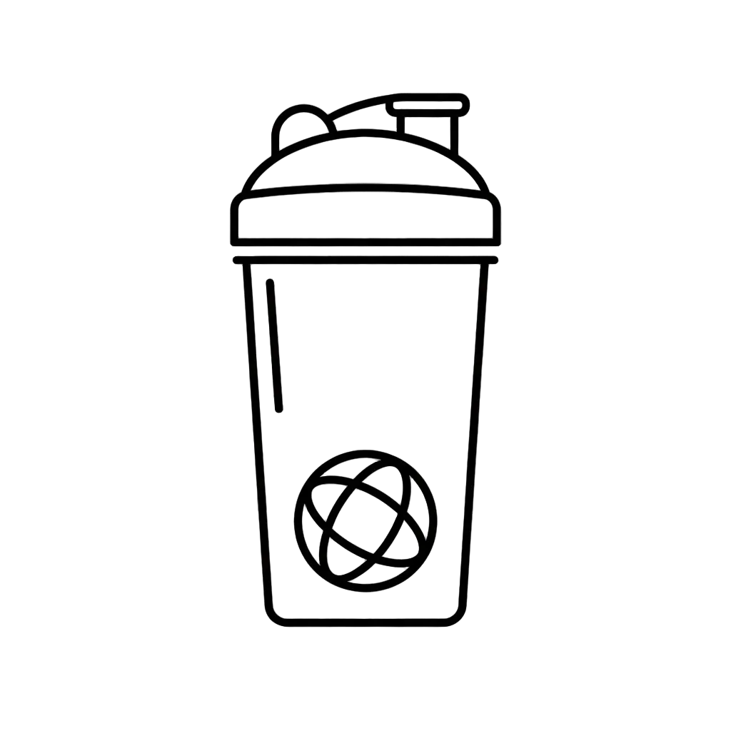 Multi-Purpose Shaker as an outlined icon without any bg